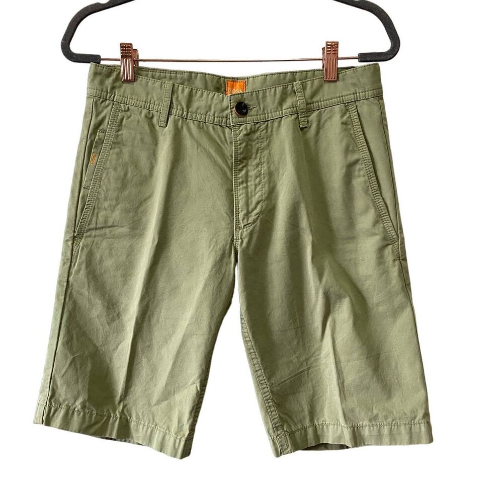 BOSS Regular Fit Men's Shorts Size 30 Green